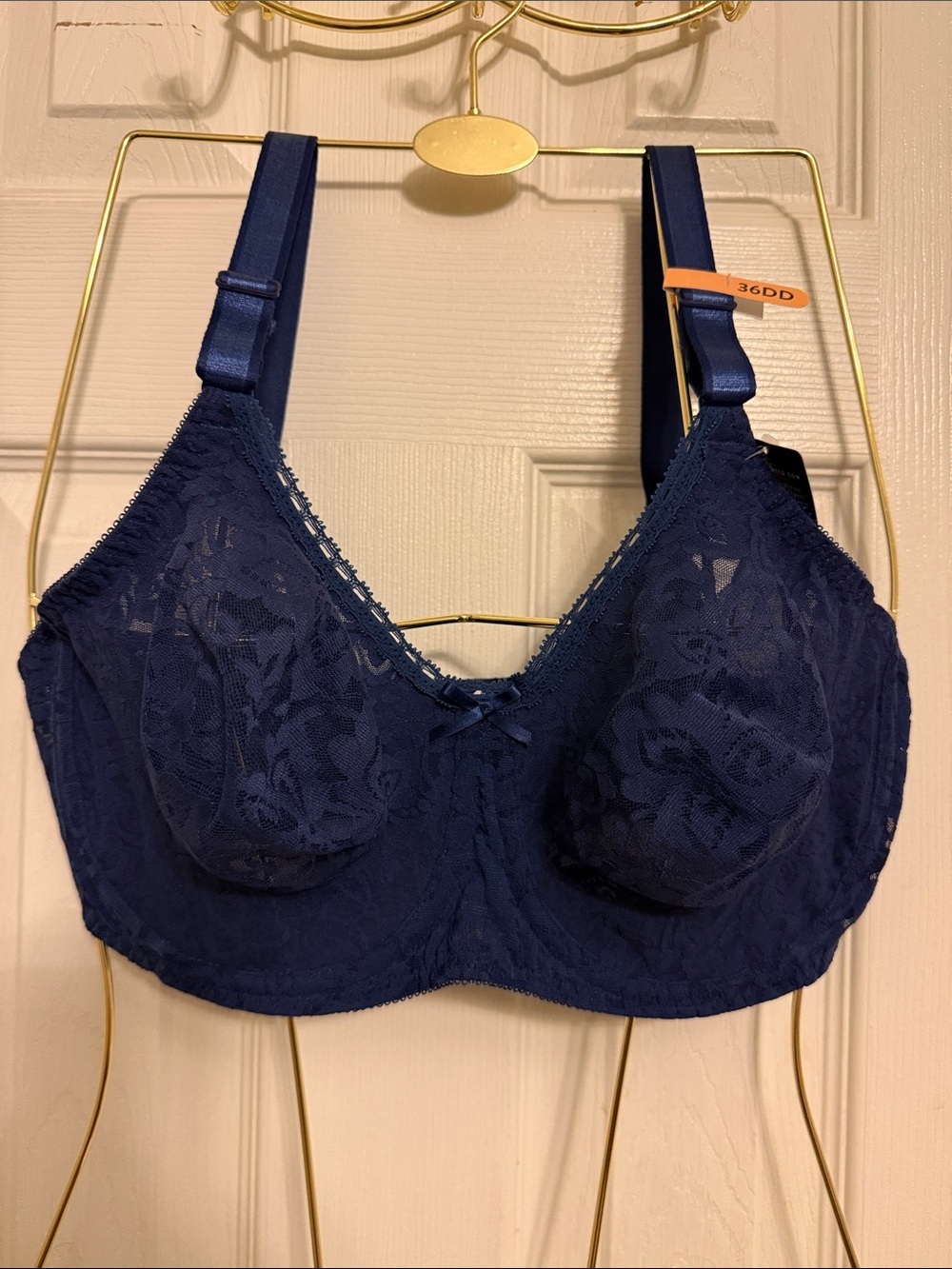 Bali Navy Blue Lace Full-Coverage Bra #321